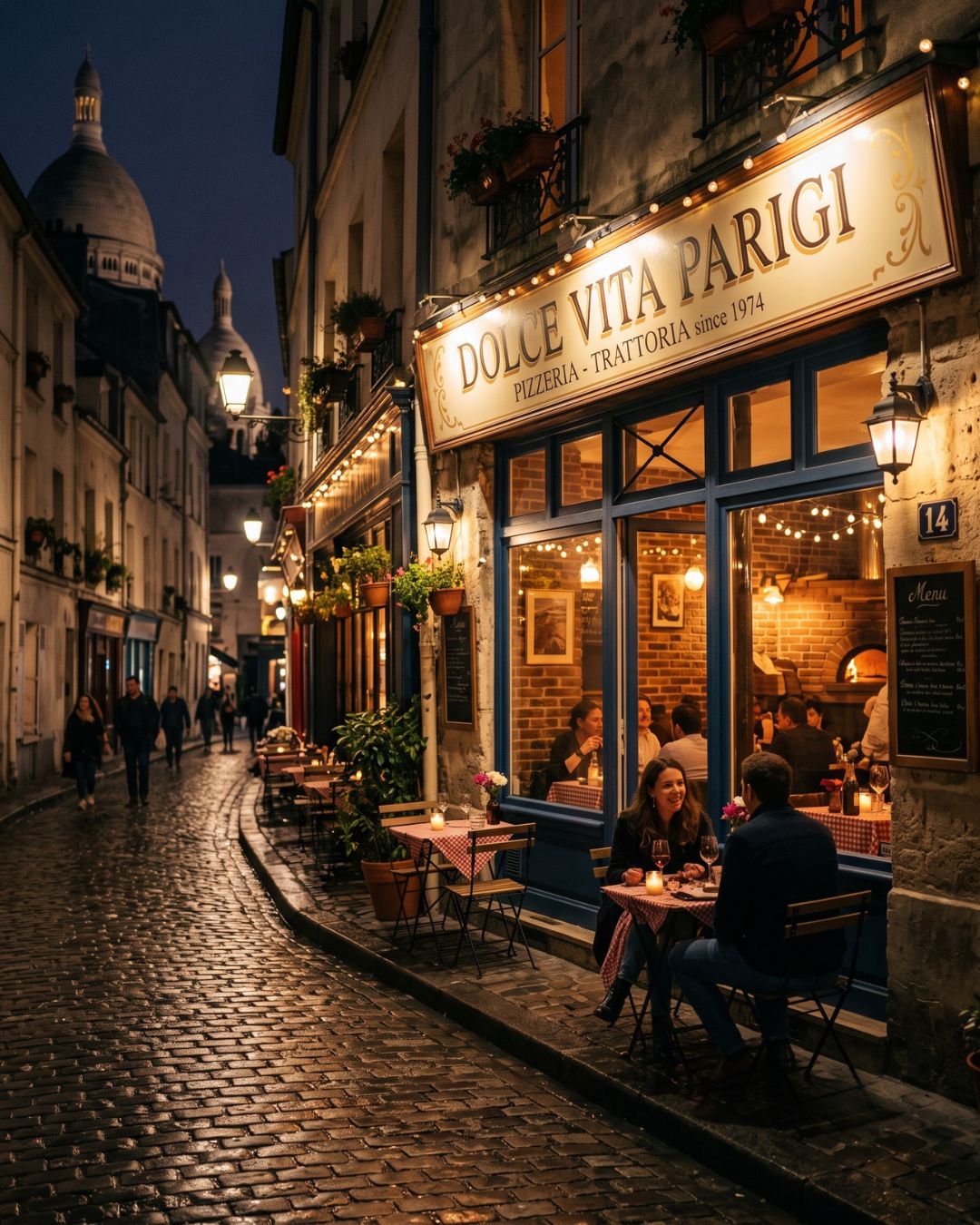Campagne marketing Restaurant par Kévin Vigreux, visuels générés par IA