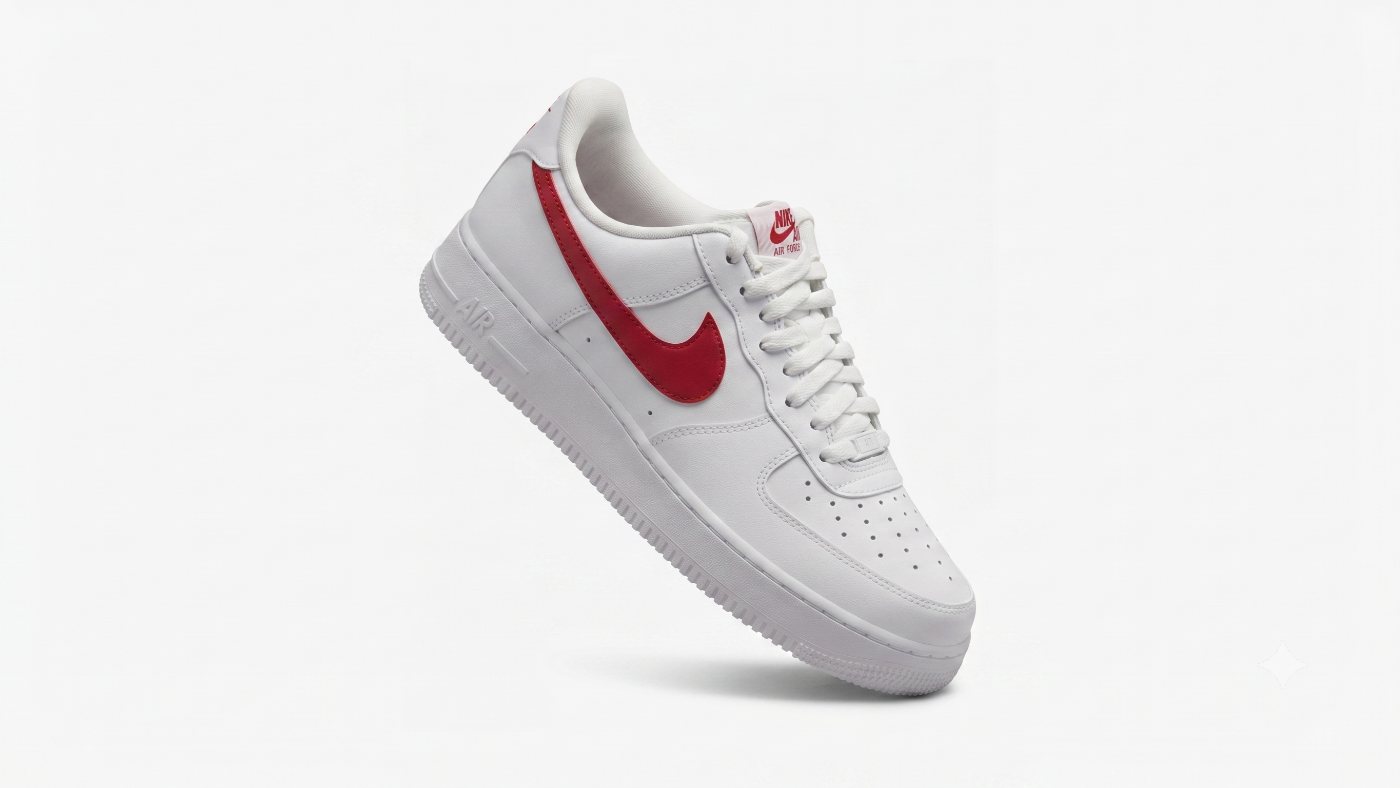 Photo produit générique Nike Air Force 1 sur fond neutre : un visuel qui montre le produit sans le vendre
